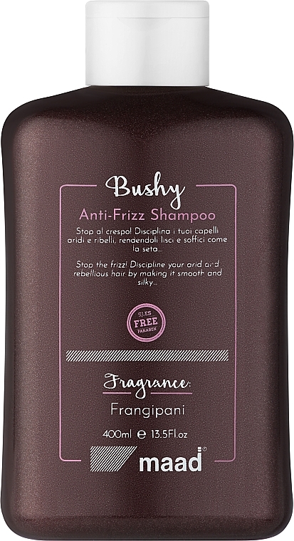 Шампунь для розгладжування волосся - Maad Bushy Shampoo — фото N1