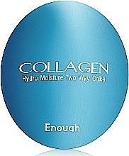 УЦЕНКА Enough Collagen Hydro Moisture Two Way Cake - Коллагеновая пудра со сменным блоком SPF 25 * — фото N2