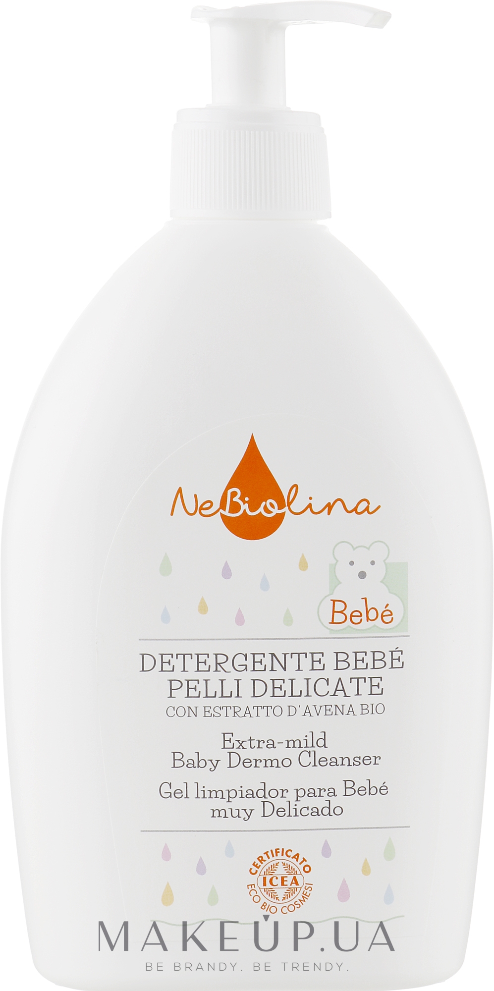 Детский экстрамягкий гель для очищения - NeBiolina Baby Extra-Mild Dermo Cleanser  — фото 500ml
