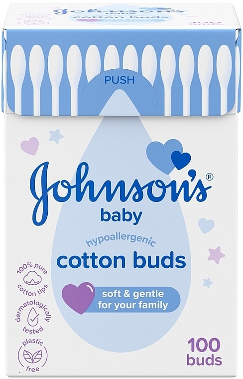 Палочки ватные - Johnson’s® Baby Cotton Buds — фото N1