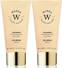 Парфумерія, косметика Набір - Warda Skin Lifter Boost Collagen Gel Serum (gel/serum/2x30ml)