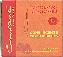 Благовония в конусах "Апельсин и корица" - Maroma Encens d'Auroville Cone Incense Orange Cinnamon — фото N1