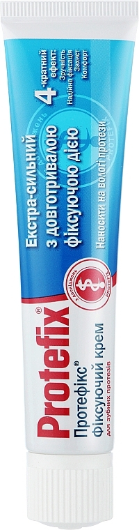 Фиксирующий крем для зубных протезов экстрасильный - Protefix Haft-Creme Extra Stark — фото N1