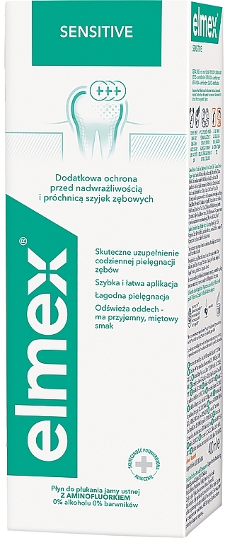 УЦЕНКА Ополаскиватель для рта "Элмекс" для чувствительных зубов - Elmex Sensitive * — фото N2