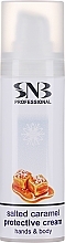 Захисний зимовий крем для рук і тіла "Солона карамель" - SNB Professional — фото N1
