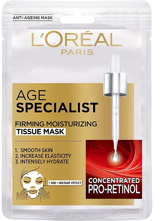 Тканинна маска, що надає пружність "Вік Експерт"  - L'Oreal Paris Skin Expert — фото N1