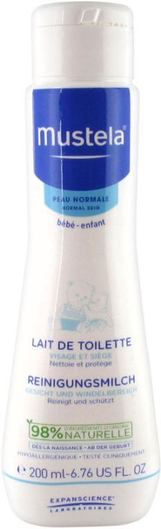 Молочко для кожи лица и тела - Mustela Normale Lait de Toilette Milk