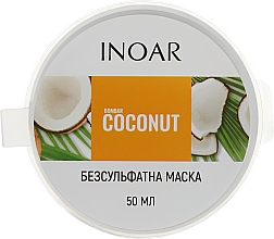 Маска для роста волос без сульфатов "Кокос & Биотин" - Inoar Bombar Coconut Mascara — фото N3