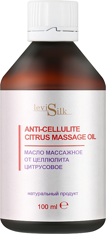 Масло массажное от целлюлита "Цитрусовое" - Levi Silk Anti-Cellulite Citrus Massage Oil — фото N1