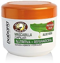 Парфумерія, косметика Маска для волосся з олією аргани й алое - Babaria Hair Mask Aloe Vera + Argan Oil