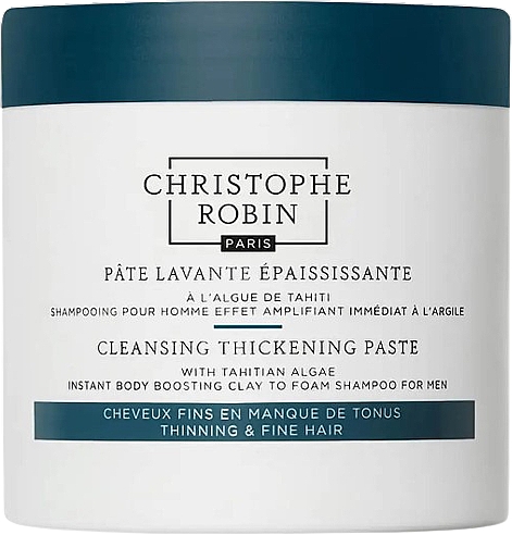 Очищающая паста для волос - Christophe Robin Cleansing Thickening Paste with Pure Rassoul Clay and Tahitian Algae — фото N1