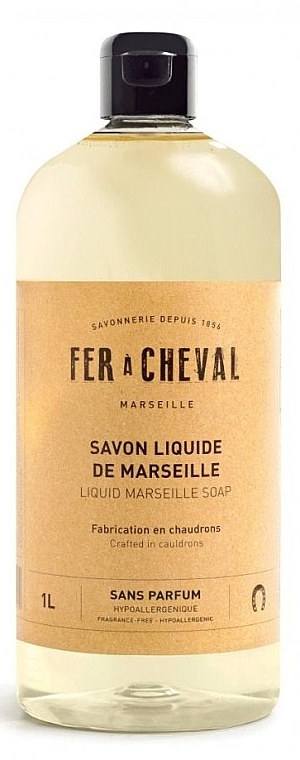 Жидкое марсельское мыло без запаха - Fer A Cheval Liquid Marseille Soap Unscented — фото N2