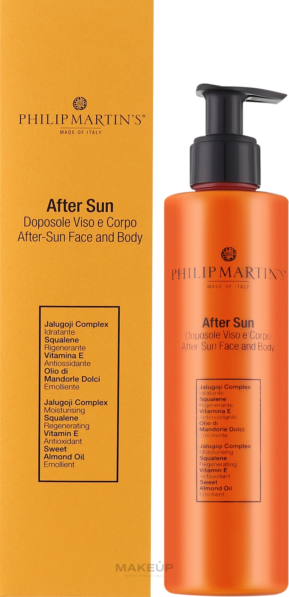 Молочко для обличчя й тіла після засмаги - Philip Martin's AfterSun Face And Body Milk — фото 250ml