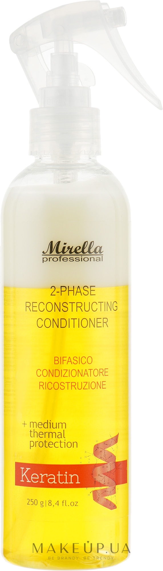 Двухфазный кондиционер для поврежденных волос с термозащитой - Mirella Hair 2-phase Conditioner — фото 250ml