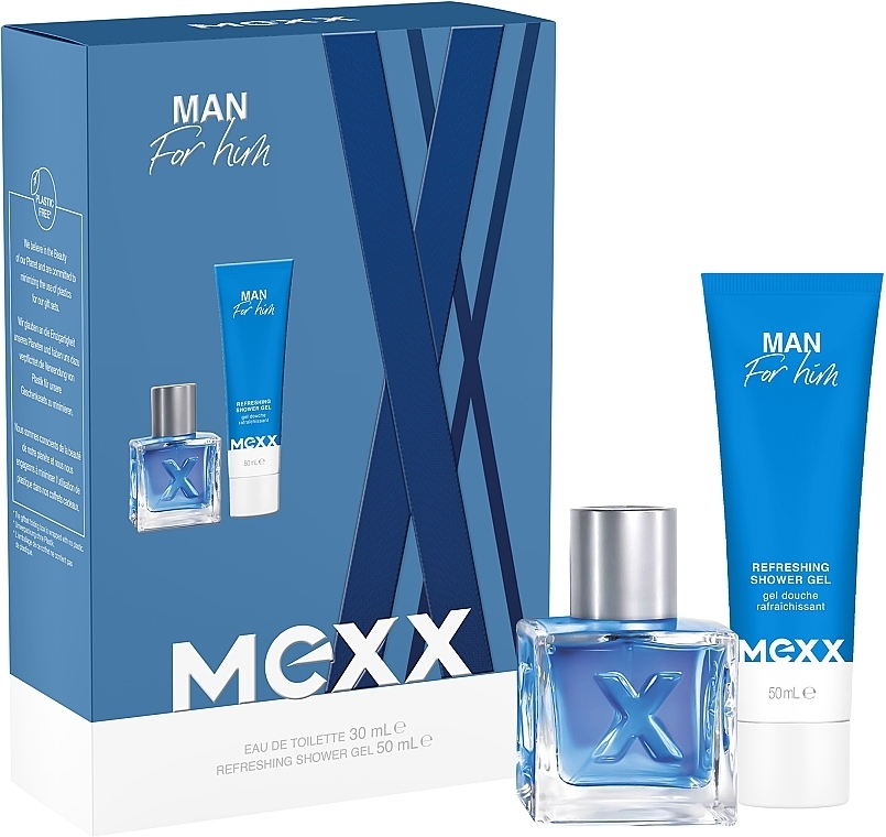 Mexx Man Gift Set - Набор (edt/30ml + sh gel/50ml) — фото N1