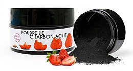 Відбілювальний порошок "Полуниця" - Keeth Strawberry-flavoured Activated Charcoal Bleaching Powder — фото N1