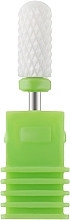 Парфумерія, косметика Насадка для фрезера керамічна (С) зелена, Barrel Ball 3/32 - Vizavi Professional