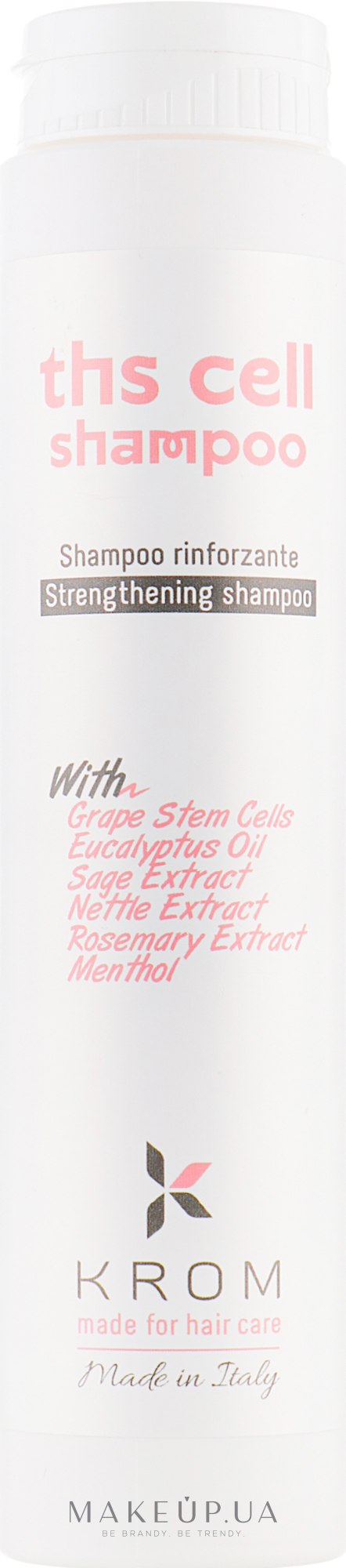 Укрепляющий шампунь против выпадения волос - Krom Ths Cell Shampoo — фото 250ml