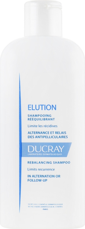 Оздоравливающий шампунь для ежедневного применения - Ducray Elution Rebalancing Shampoo