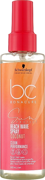 Сонцезахисний спрей для волосся - Schwarzkopf Professional BC Bonacure Sun Protect Beach Waves Spray — фото N1