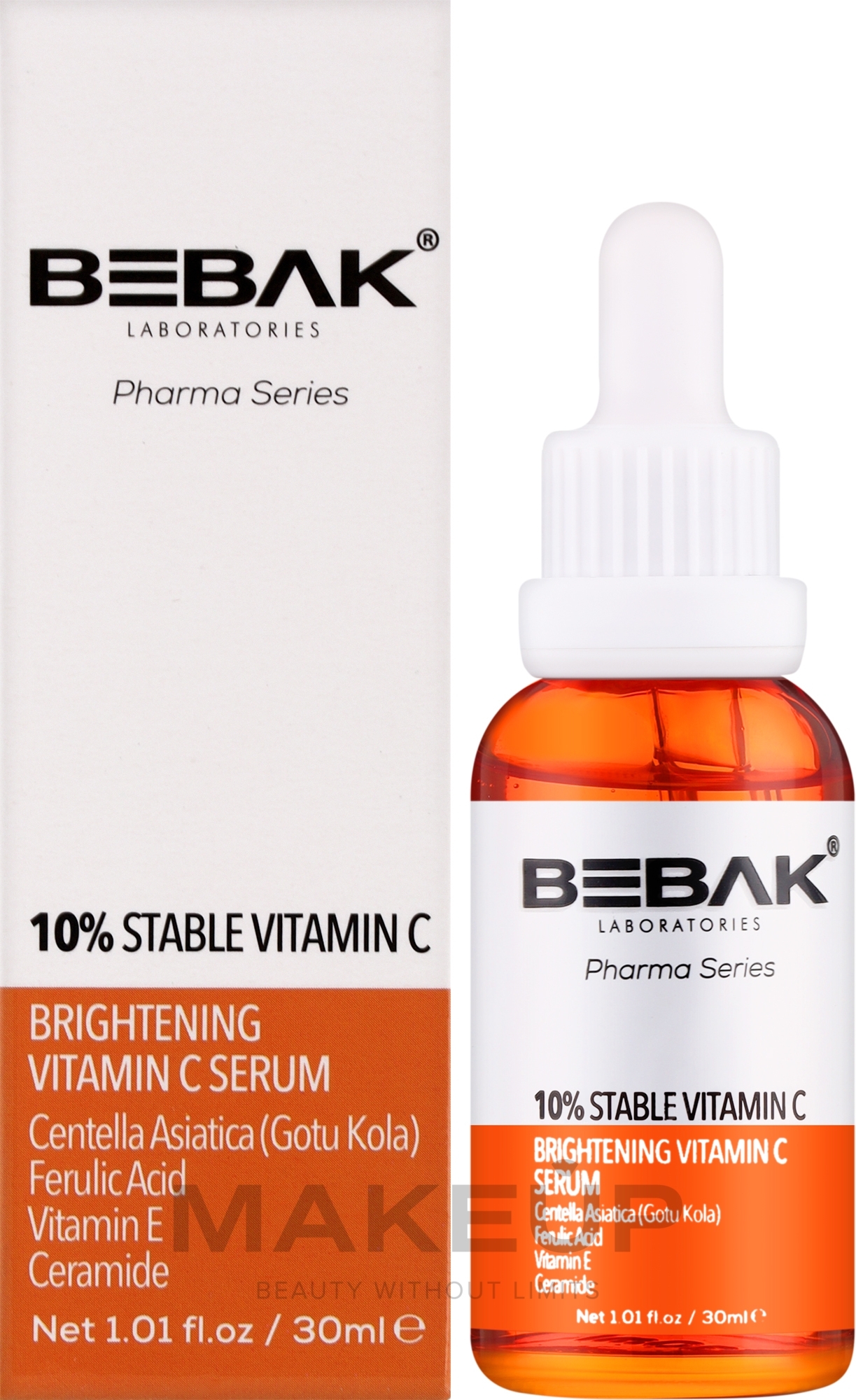 Сироватка для обличчя з вітаміном С - Bebak Brightening Vitamin C Serum — фото 30ml