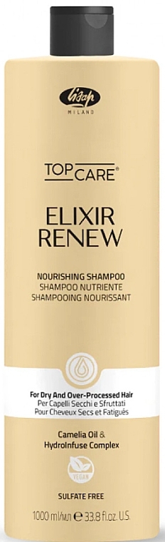 Увлажняющий и питательный шампунь - Lisap Elixir Renew Nourishing shampoo  — фото N2