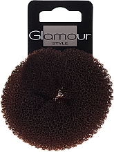 Валик для зачіски, коричневий - Glamour Style — фото N1