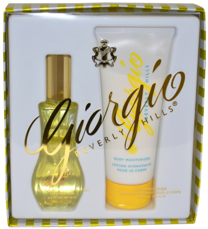 Giorgio Beverly Hills Yellow Gift - Набор (edt 90ml + b/cr 50ml) — фото N1