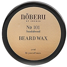 Парфумерія, косметика Віск для бороди - Noberu Of Sweden №101 Sandalwood Beard Wax