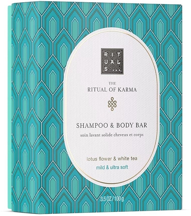 Твердый шампунь для волос и тела - Rituals The Ritual Of Karma Shampoo & Body Bar — фото N1