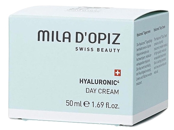 Денний крем для обличчя з гіалуроновою кислотою - Mila D’Opiz Hyaluronic 4 Day Cream — фото N2