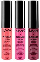 Духи, Парфюмерия, косметика Набор блесков для губ - NYX Professional Makeup Intense Butter Gloss Set 3