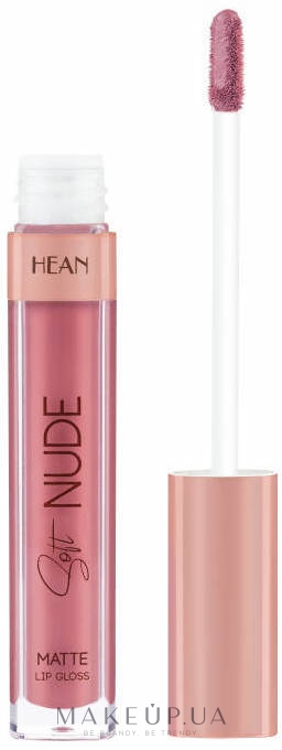 Матовий блиск для губ - Hean Soft Nude Matte Lip Gloss — фото 64 - Kissy Nude