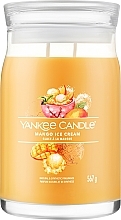 Ароматическая свеча в банке "Mango Ice Cream", 2 фитиля - Yankee Candle Singnature  — фото N1