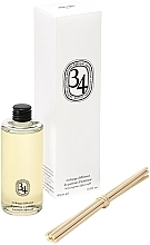 Diptyque 34 Boulevard Saint Germain - Сменный блок для ароматического диффузора в комплекте с палочками — фото N1