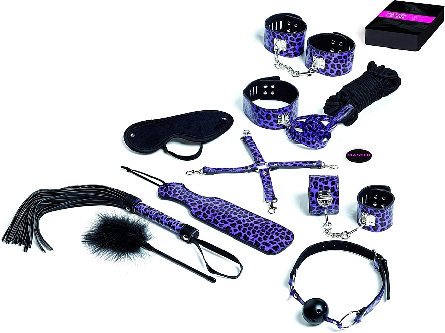 Набор для эротической игры, фиолетовый - Tease & Please Master & Slave Bondage Game Purple — фото N2