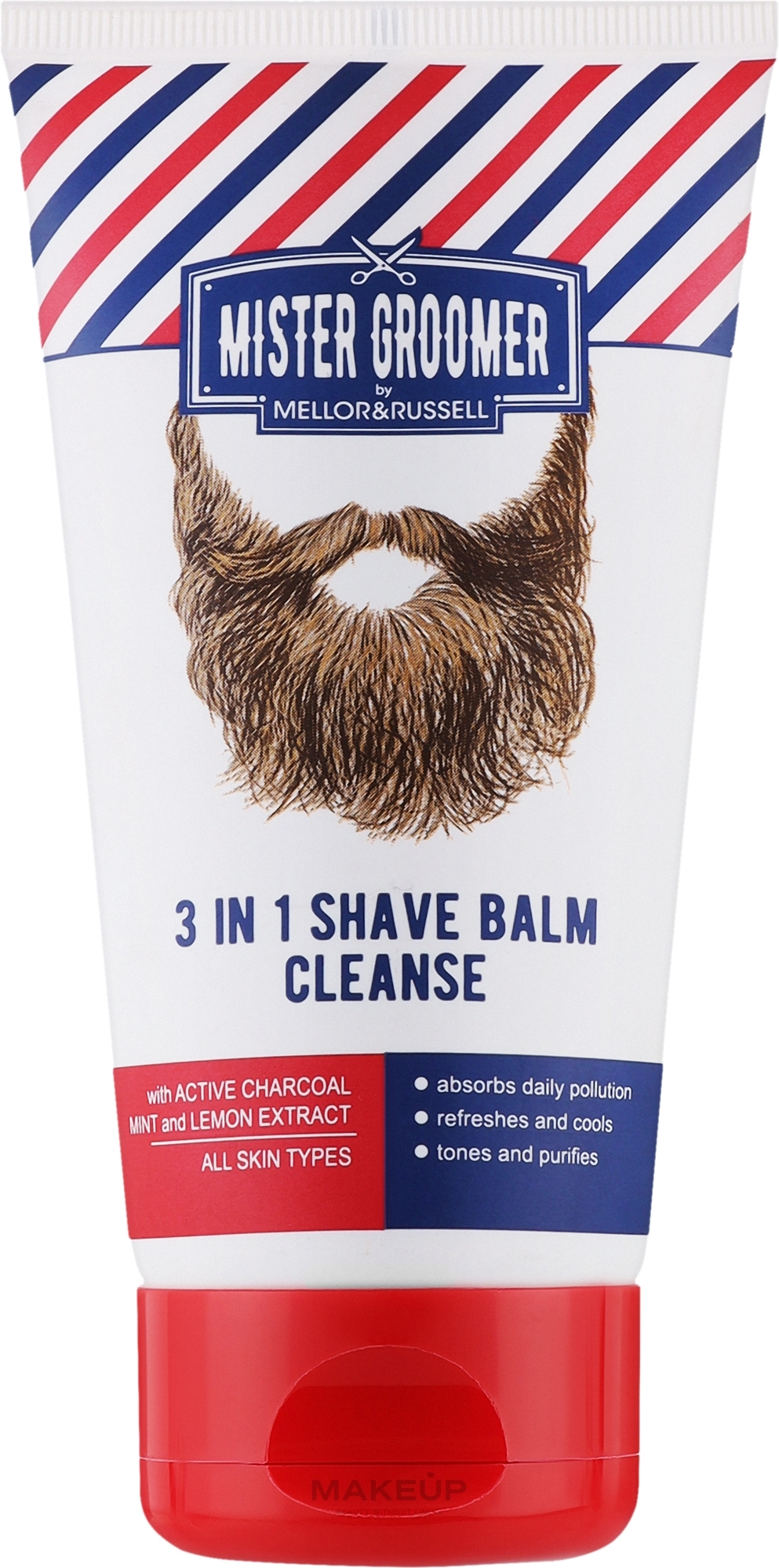 Очищающий крем для бритья 3 в 1 - Mellor & Russell Mister Groomer 3 In 1 Shave Cream Cleanse — фото 150ml