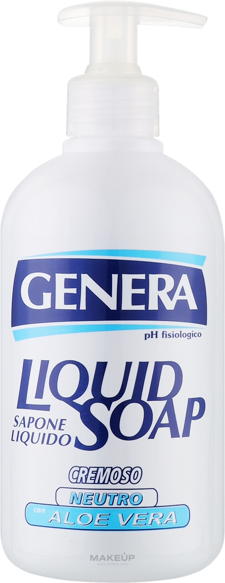 Нейтральное жидкое мыло с алоэ вера - Genera Liquid Soap — фото 500ml