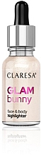 Парфумерія, косметика Рідкий хайлайтер для обличчя та тіла - Claresa Glam Bunny Face & Body Highlighter
