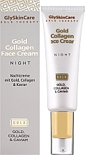 УЦЕНКА Коллагеновый ночной крем для лица с золотом - GlySkinCare Gold Collagen Night Face Cream * — фото N2