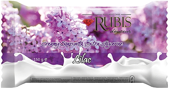 Мило "Бузок" - Rubis Care Lilac Creamy Soap With Extra Glycerine — фото N1