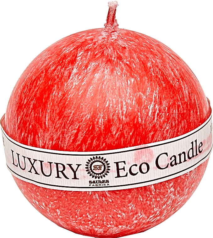 Свічка з пальмового воску, 8 см, червона - Saules Fabrika Luxury Eco Candle — фото N1