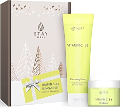 Духи, Парфюмерия, косметика Набор по уходу за лицом - Stay Well Vitamin C Duo Set (foam/130ml + cr/50ml)