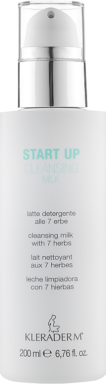 Молочко очищающее, деликатное для лица - Kleraderm Start Up Cleansing Milk — фото N1