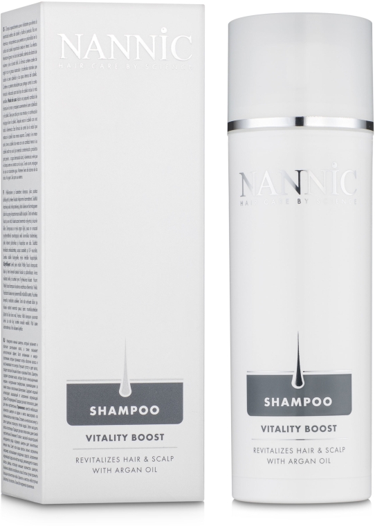 Зволожувальний шампунь - Nannic Vitality Boost Shampoo — фото N1