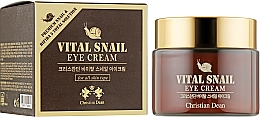 Крем для шкіри навколо очей з муцином равлика - Christian Dean Vital Snail Eye Cream — фото N2