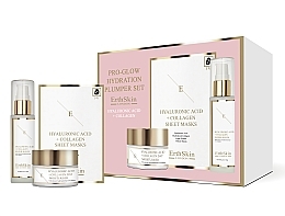 Духи, Парфюмерия, косметика Набор - ErthSkin London Pro-Glow Hydration Plumper Set (serum/60ml + cr/50ml + mask/3pcs)