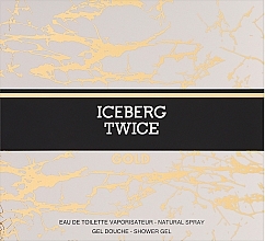 Духи, Парфюмерия, косметика Iceberg Twice Gold - Набор (edt/125ml + sh/gel/100ml)