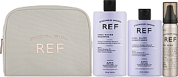 Набор "Для светлых волос" - REF Cool Silver Beauty Bag (shm/285ml + cond/245ml + mousse/75ml + bag/1pcs) — фото N2