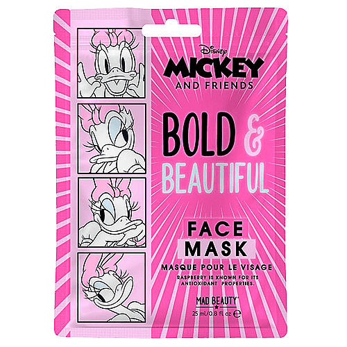 Маска для лица с малиной "Дейзи" - Mad Beauty Mickey and Friends — фото N1